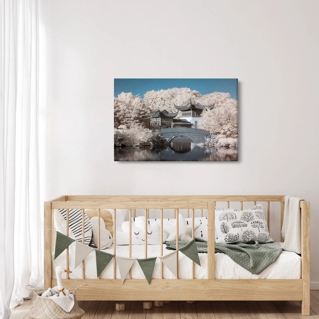 Obraz - Rozkvitnuté stromy v Ázii (90x60 cm)