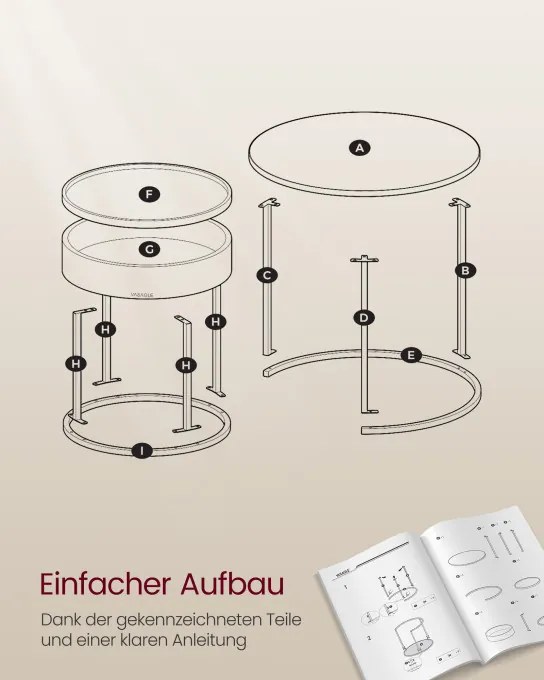 Set dvoch konferenčných stolíkov LCT044K67