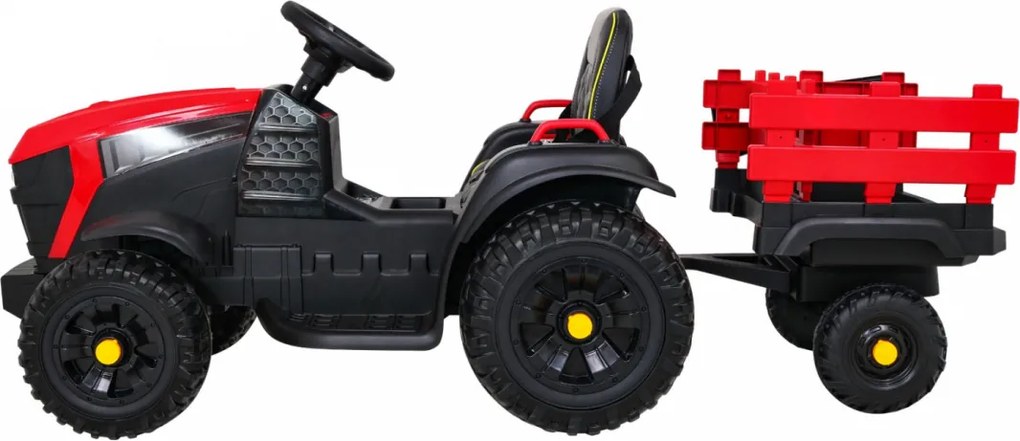 Ramiz Titánový traktor s prívesom Červený