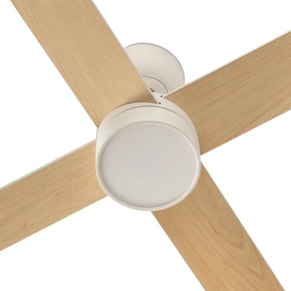 FARO 34355-1TW - LED Stm. str. vent. RUDDER L 20W/230V biela/béžová pr. 132 cm+DO