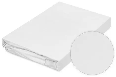 Matex Jersey nepriepustné prestieradlo biela, 80 x 160 cm