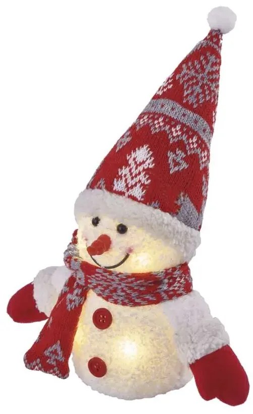 Emos LED vianočný snehuliak svietiaci, 25cm, 3xAAA, vnútorná, teplá biela DCFW04