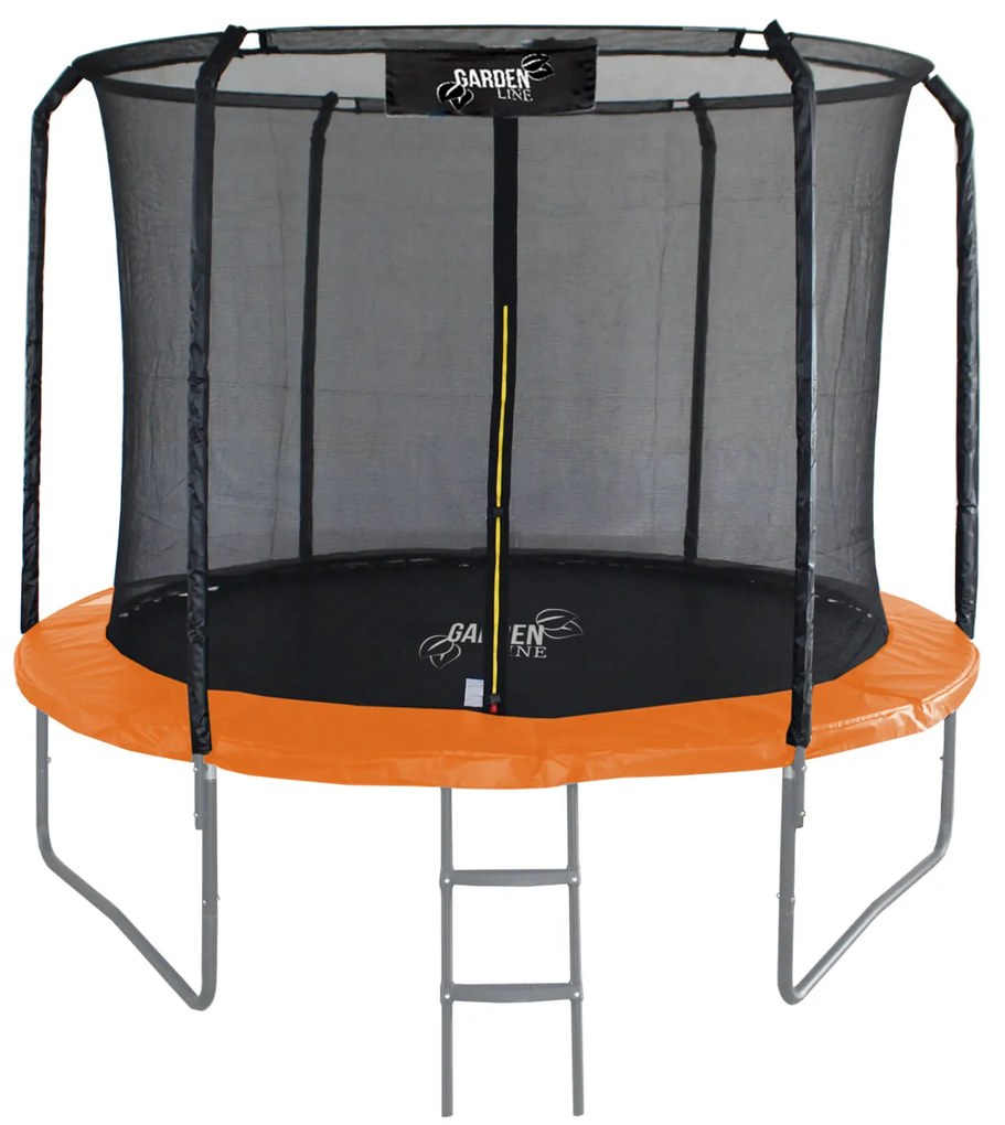Trampolína s vnútornou sieťou 305 cm Gardenline PRO - oranžová