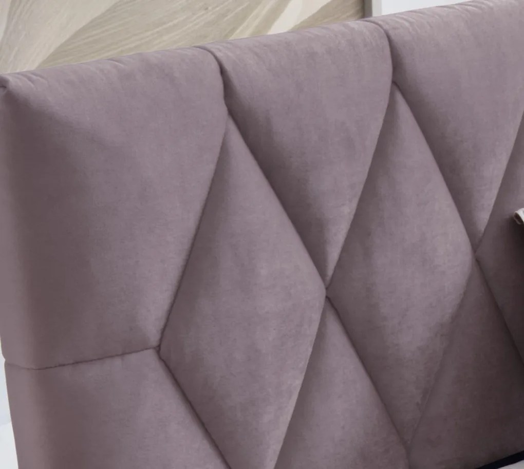 Posteľ Reve 180x200 cm, svetlo ružová