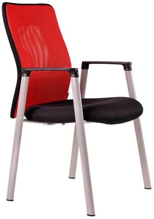 OFFICE PRO Konferenčná rokovacia stolička CALYPSO MEETING červená