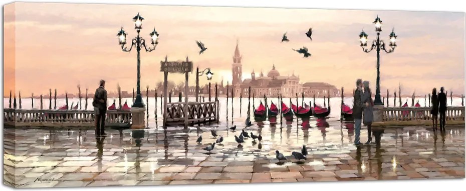 Styler Obraz na plátne - Nočné Benátky 150x60 cm