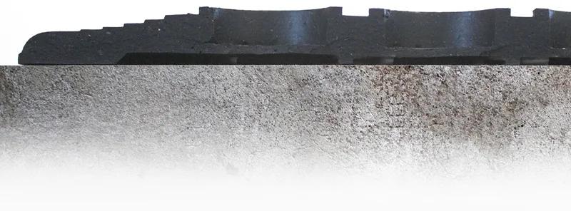 COBA Odolná priemyselná gumová rohož, protiúnavová, 1 spoj kratšia strana, 0,9 x 1,5 m, čierna