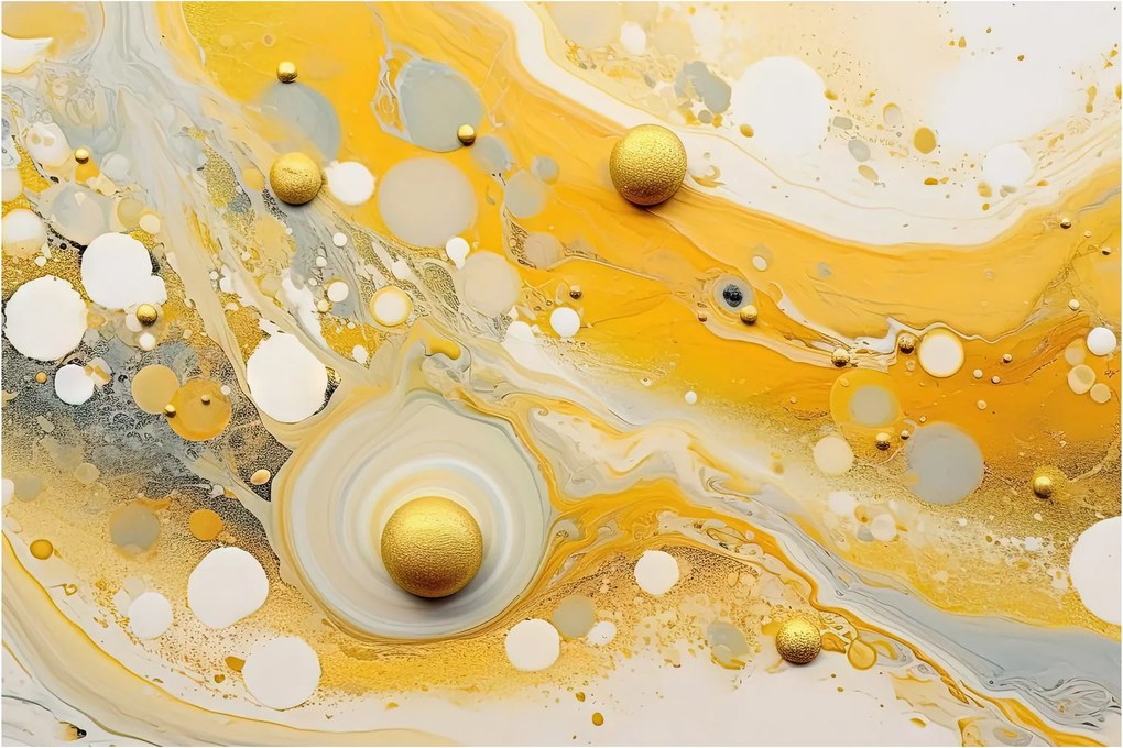 Obraz - Abstraktné pozadia so zlatým dekorom (90x60 cm)