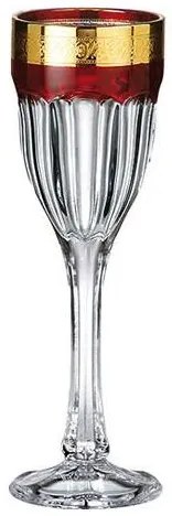 BOHEMIA SAFARI RUBIN POHÁR NA LIKÉR 50ML SADA 6KS