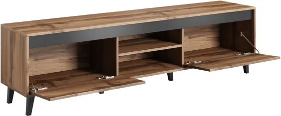 TV stolík NORD 2 170 cm dub wotan/antracitový