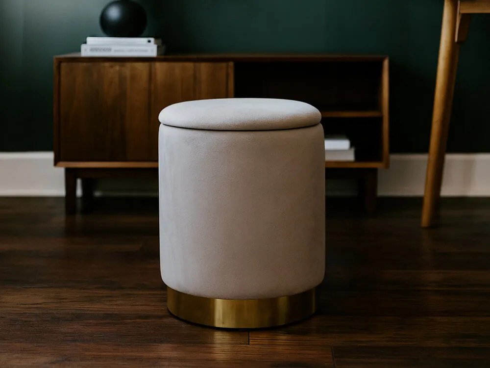 CH Taburetka s úložným priestorom Lena - sivá