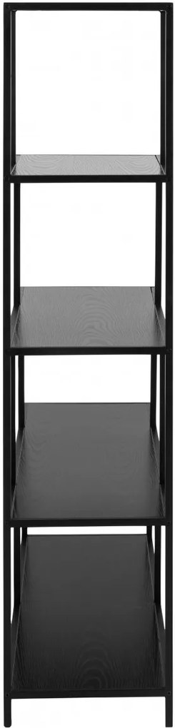 Regál Seaford 135x150 cm čierny