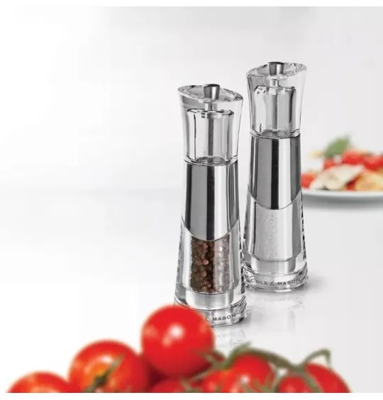 Cole&Mason - Sada mlynčekov na soľ a korenie BOBBI 2 ks 18,5 cm