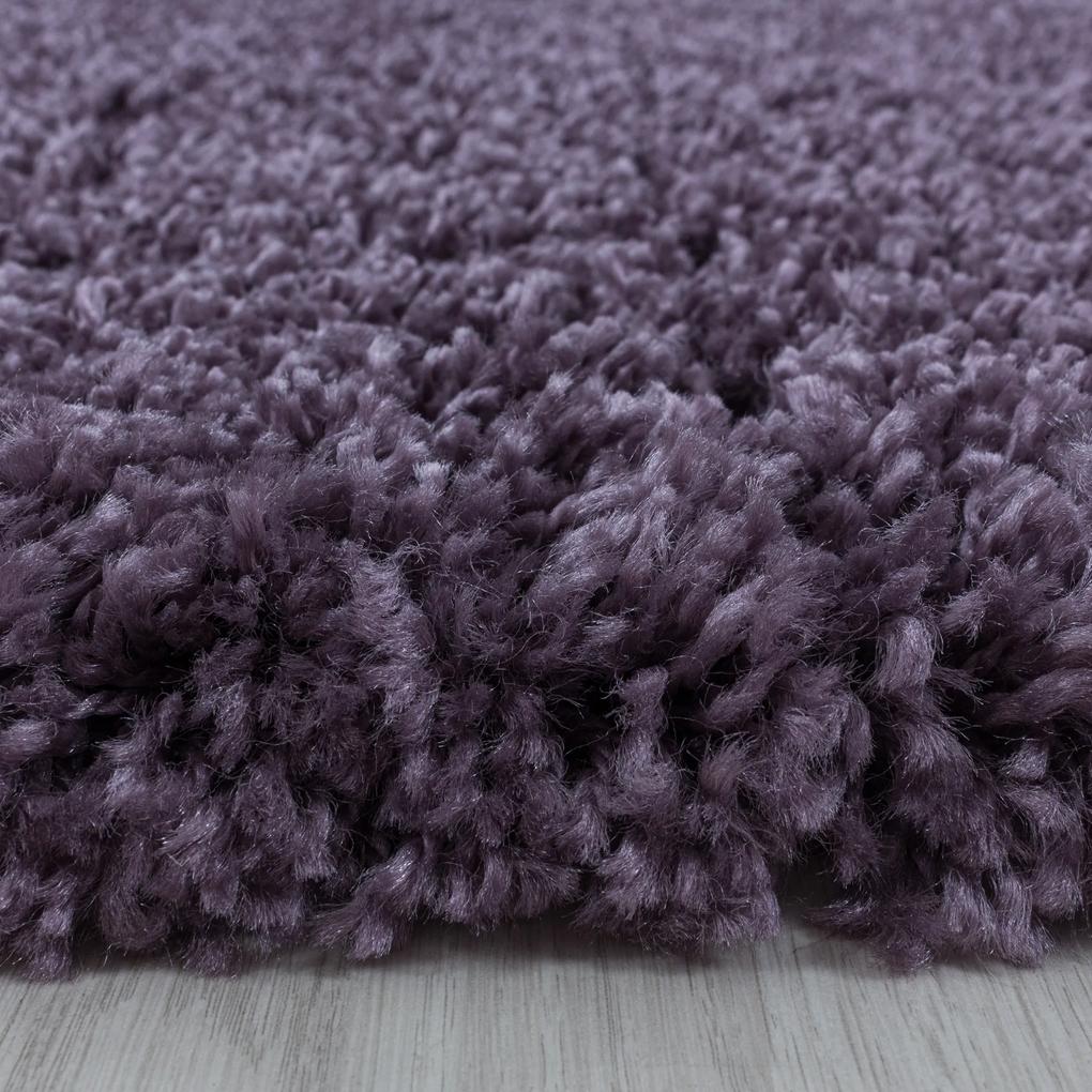 Ayyildiz Kusový koberec SYDNEY 3000, Okrúhly, Violet Rozmer koberca: 120 cm KRUH
