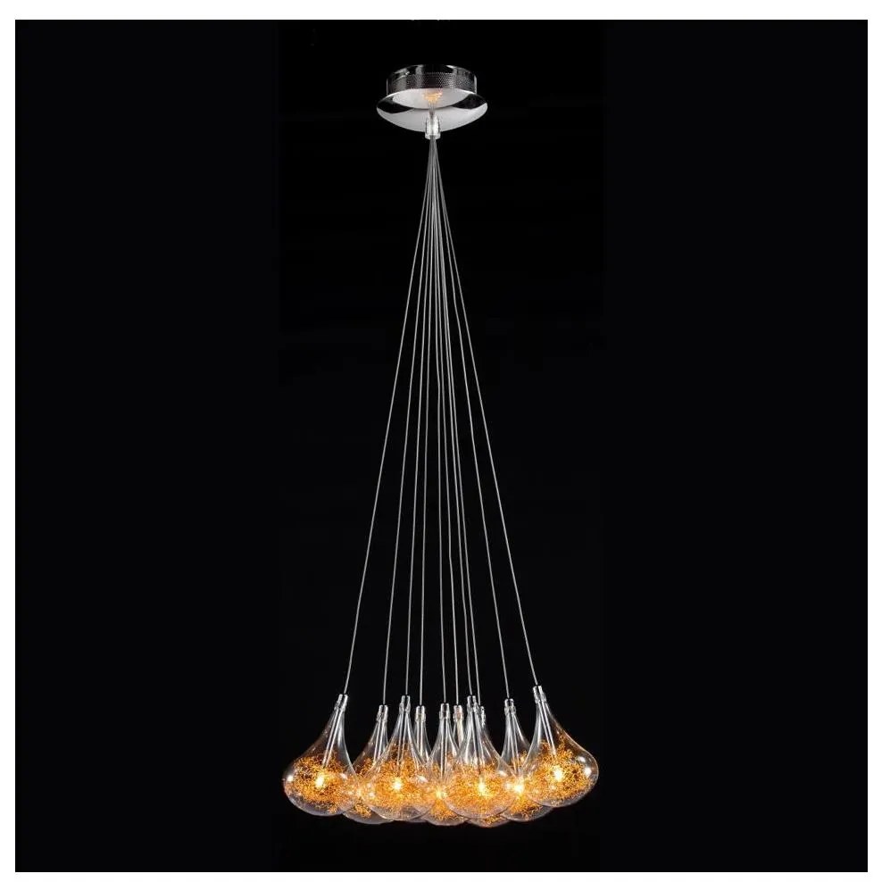 Searchlight 20018 - Luster na lanku 10xG4/20W/230V zlatá