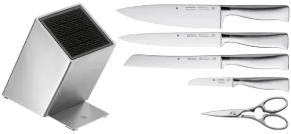 WMF - Sada kuchynských nožov v stojane GRAND GOURMET, 6 ks
