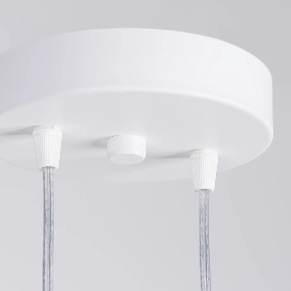 Závesné svietidlo Lagos, 2x biele kovové tienidlo, o