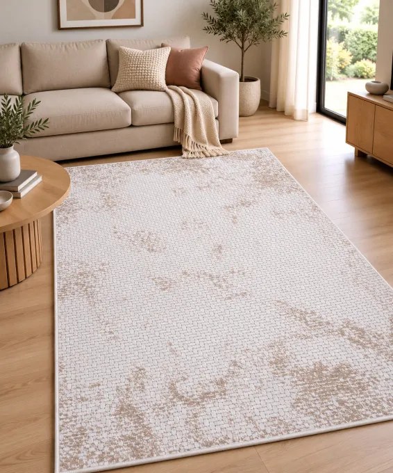 Koberec BUTIK 321 krémový / hnedý