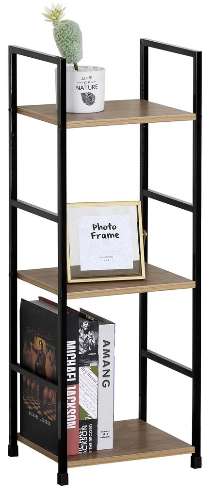 Regál s 3 policami Autronic GD-213 OAK