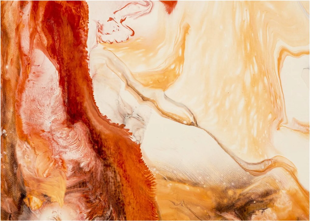Sklenený obraz - Abstraktná maľba (70x50 cm)
