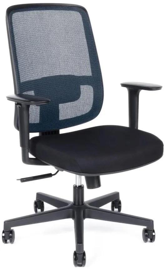 OFFICE PRO Kancelárska stolička CANTO BLACK BP modrá