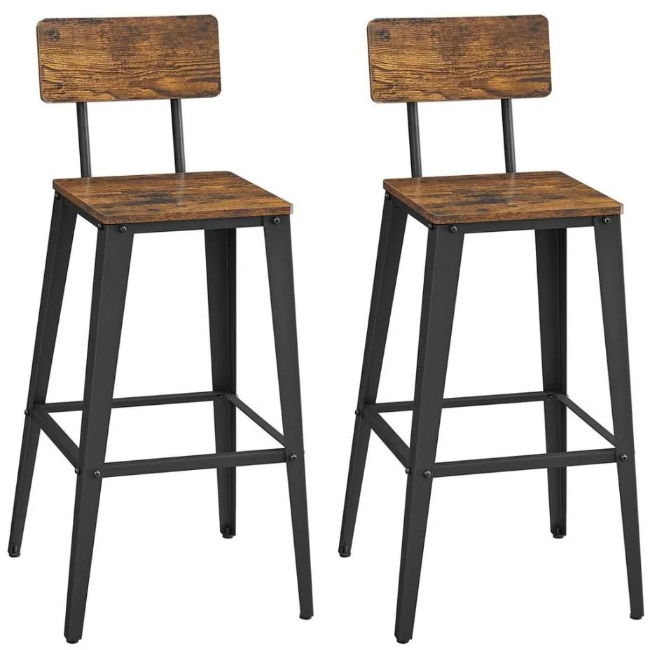 Barová stolička AVEN hnedá/čierna