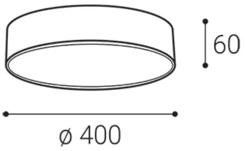 LED2 - LED stropné svietidlo MONO SLIM LED/30W/230V 3000/4000K pr. 40 cm biele