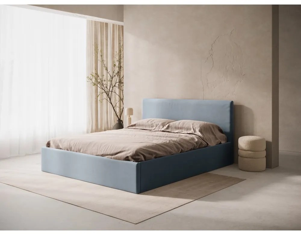 Svetlomodré čalúnené čelo postele 170,5x100 cm Remo – Micadoni