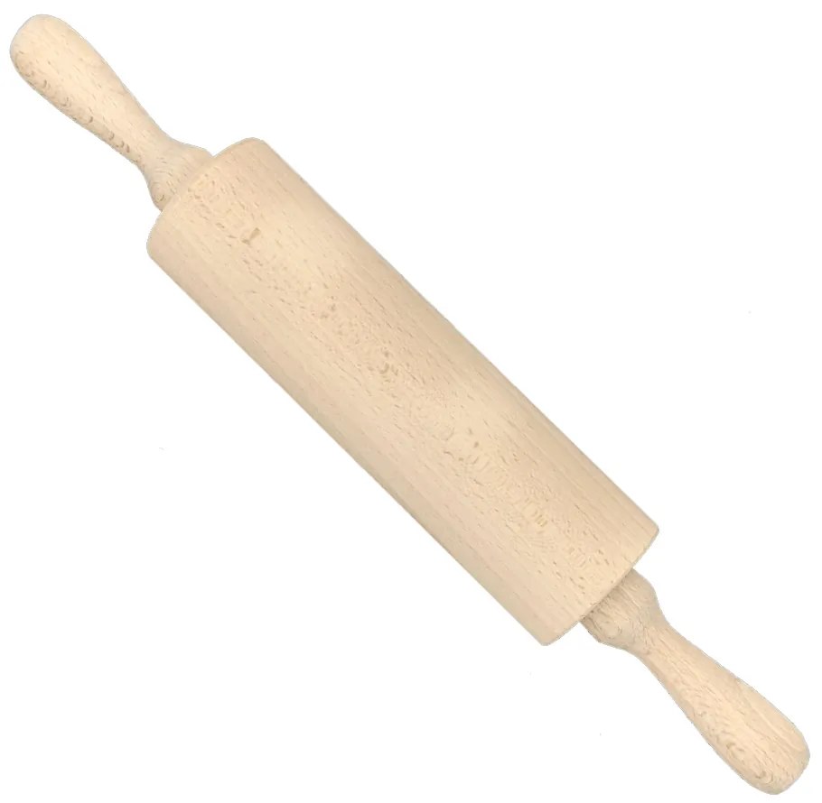 AMADEA Drevený valček, masívne drevo, dĺžka 38 cm