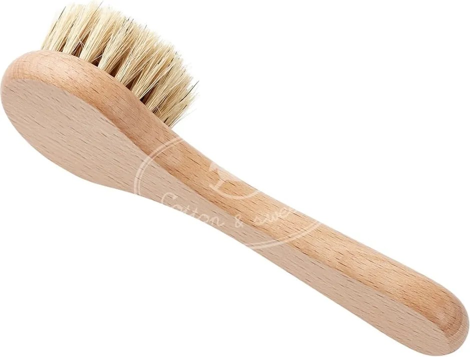 Masážna drevená kefa na tvár