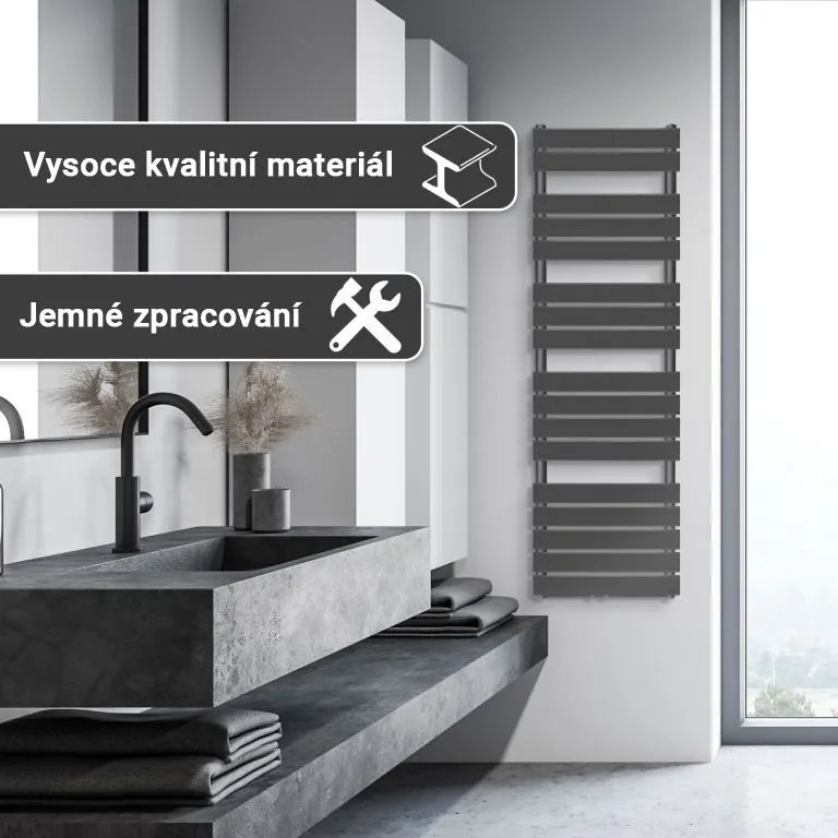 Aquamarin vertikálny kúpeľňový radiátor JG80509