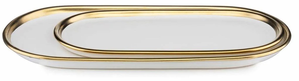 Sada 2 ks podnosů LOVIA bílá