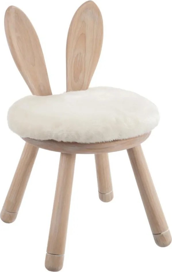 Drevená stolička pre deti Rabbit - 34 * 34 * 55 cm