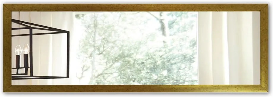 Nástenné zrkadlo s rámom v zlatej farbe Oyo Concept, 105 x 40 cm