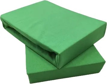 Posteľná plachta jersey zelená kiwi - 60x120cm