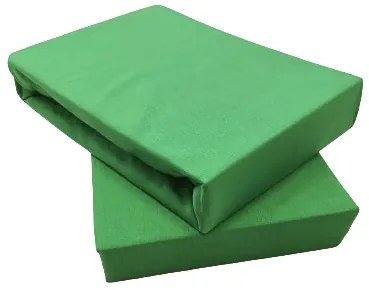 Posteľná plachta jersey zelená kiwi TiaHome - 200x220cm