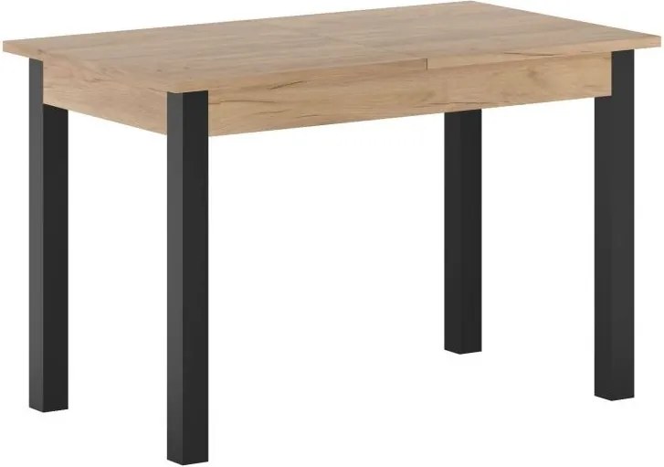 Dekorstudio Rozkladací jedálenský stôl CRAFTON dub zlatý craft/čierna konštrukcia