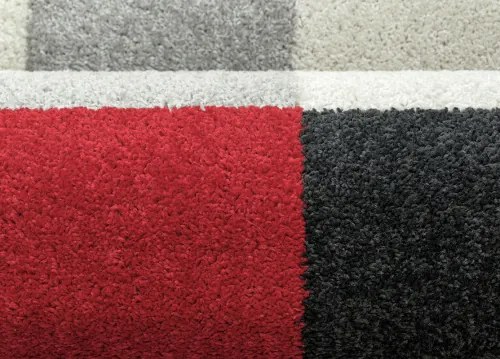 Koberce Breno Kusový koberec LOTTO 923/FM6X, červená, viacfarebná,67 x 120 cm