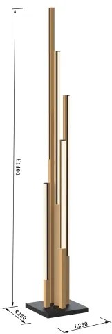 Wofi 3032-506 - LED Stmievateľná stojacia lampa CATANIA LED/24W/230V
