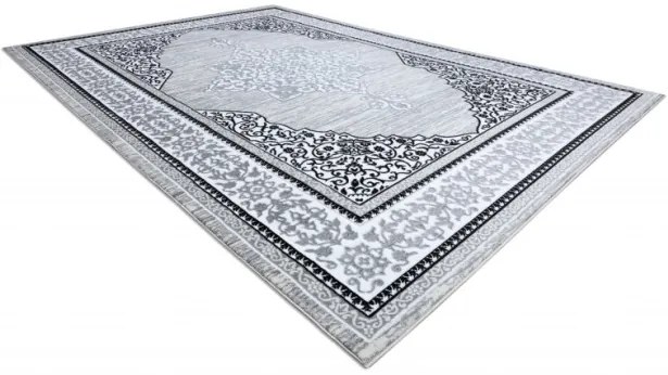 Koberec GLOSS 8490 52 Ornament - slonia kosť, sivý