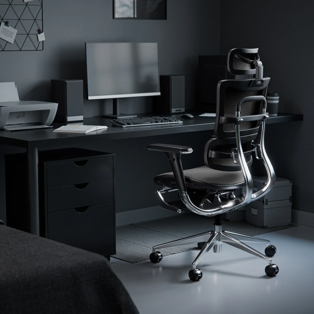 Kancelárska ergonomická stolička Diablo V-Master, čierno-šedá