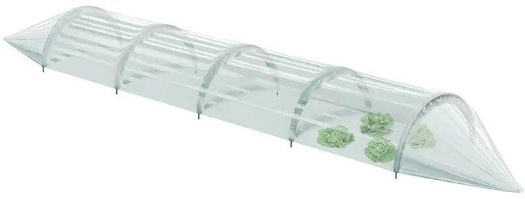 Záhradný fóliový tunel FlOO TUNNELS 240 cm, zelená
