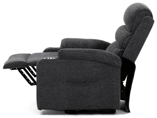 Autronic BONTEC Polohovacie kreslo, elektrické káblové ovládanie, šedá, látka, TV-S8348 GREY2 Farba: Béžová