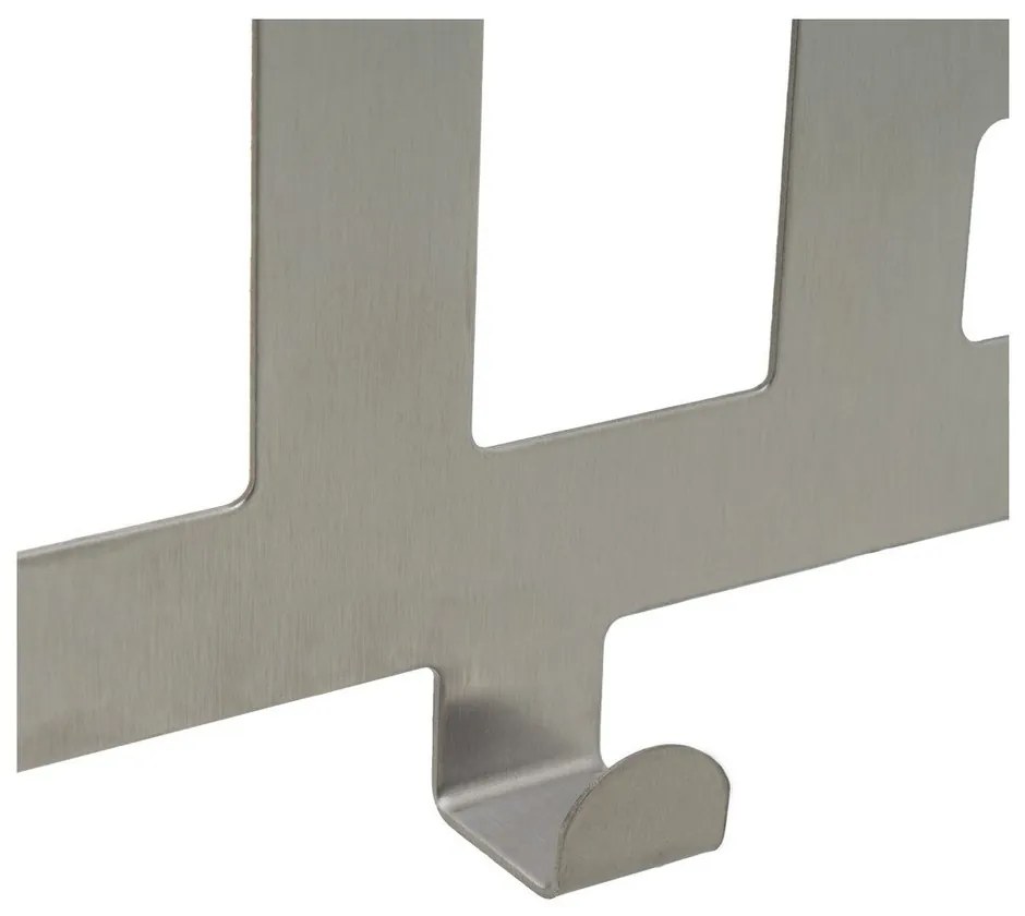 Kovový vešiak na dvere v matne striebornej farbe 32 cm Bath – Casa Selección