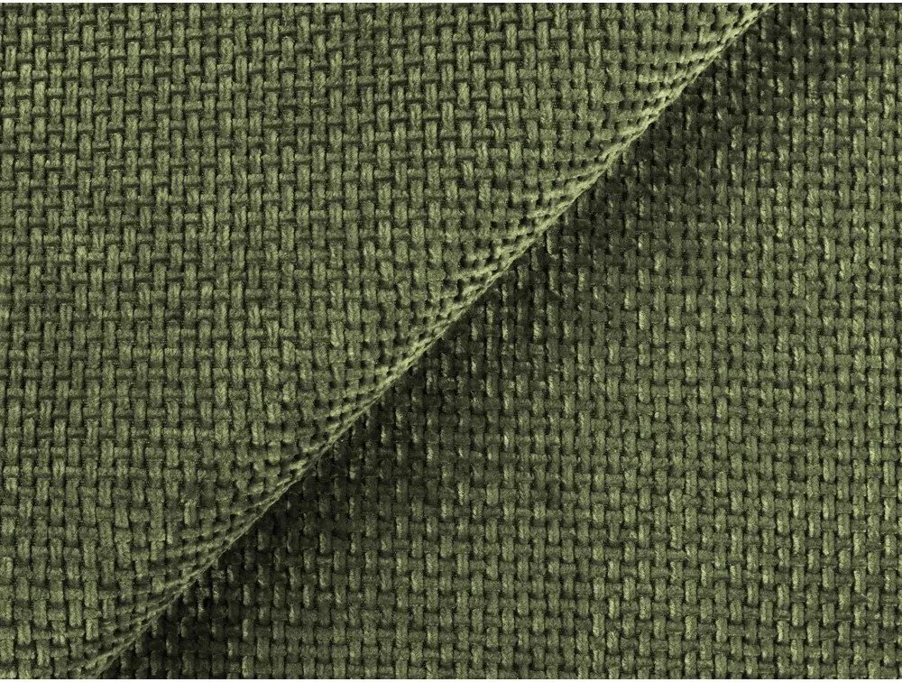 Zelená ženilková rohová pohovka (pravý roh/s leňoškou) Lani – Makamii