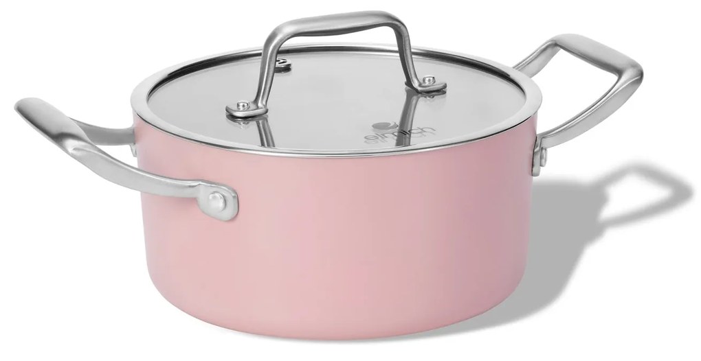 Elmich Nepriľnavý keramický hrniec Vital Ø 18 cm (2.5L) - ružová