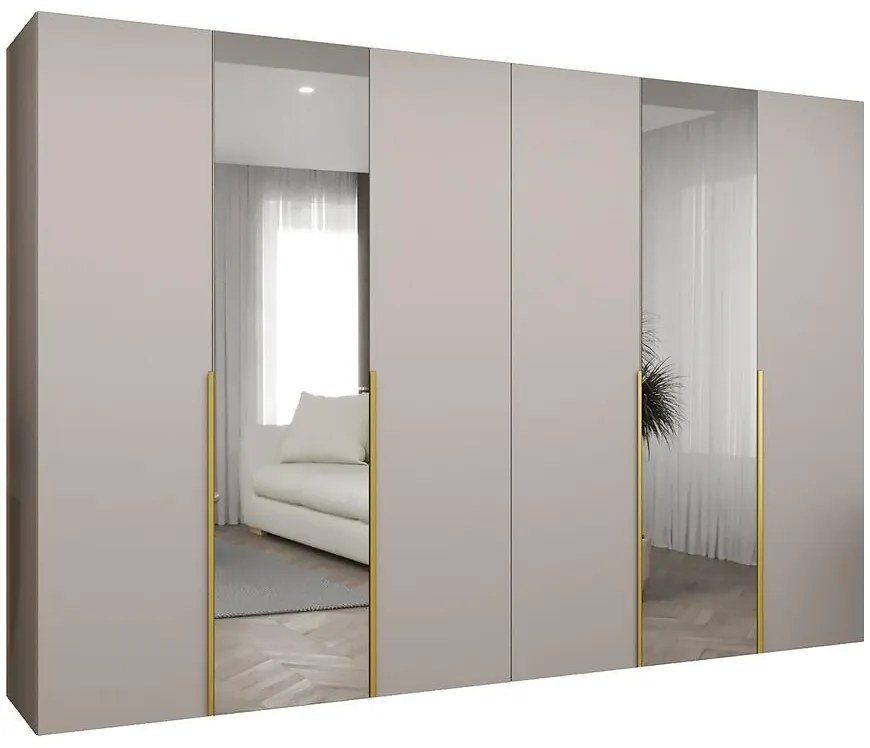 Skriňa Alicante II 300 kašmír/zlatá