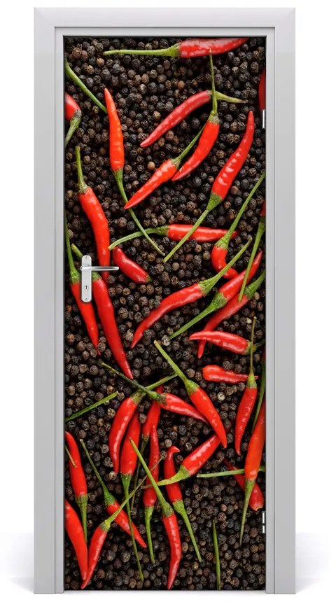 Fototapeta na dvere samolepiace chilli 85x205 cm