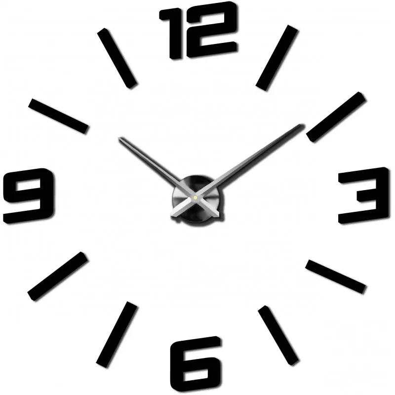 Sentop - nástenné hodiny zrkadlové  veľké čísla X0037 DIY ORFEO i čierne X0037
