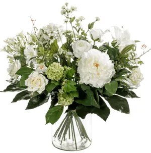 Bouquet white dream 20 Stems 50x60